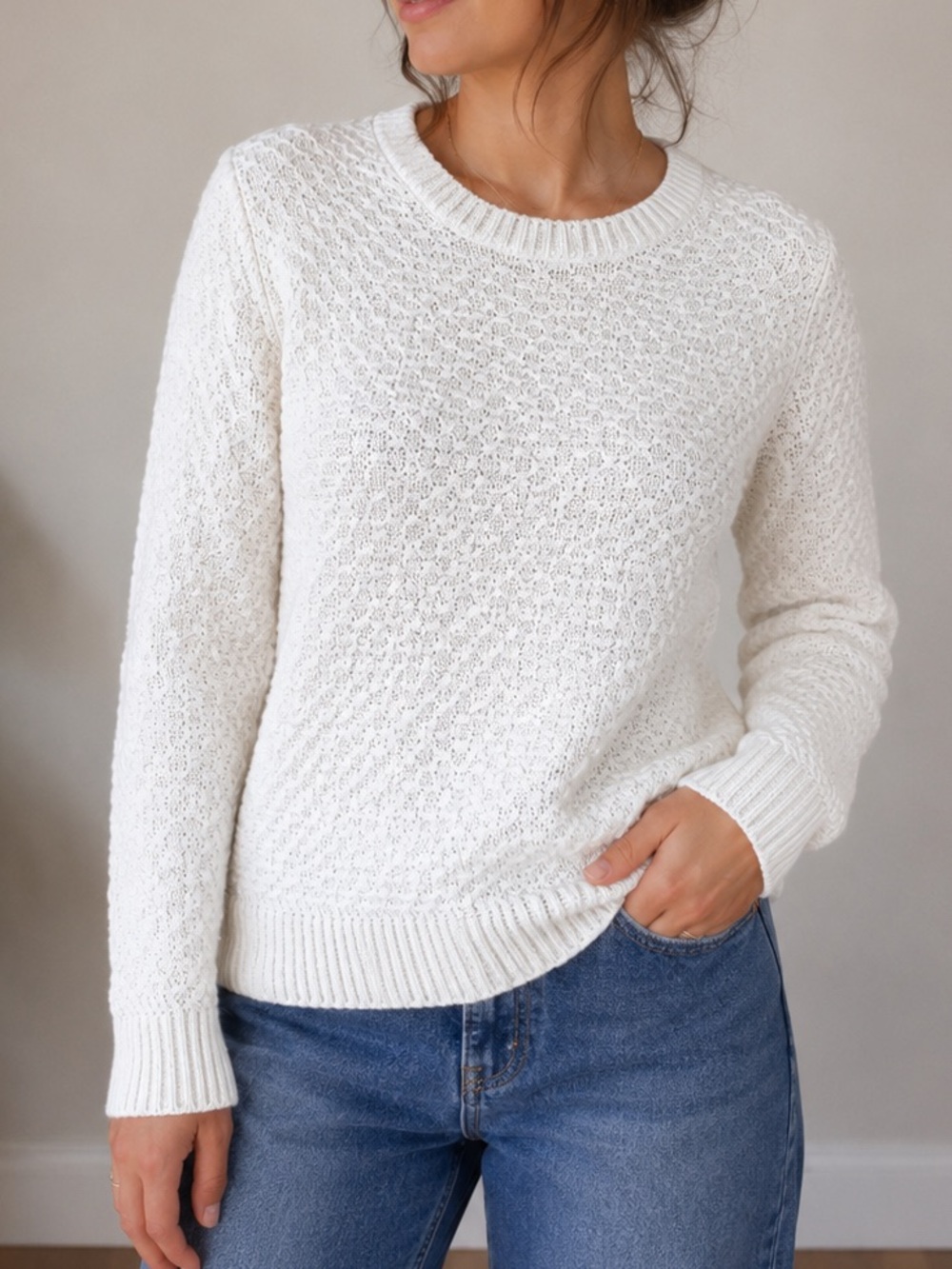 Women's LOFT White Sweater
